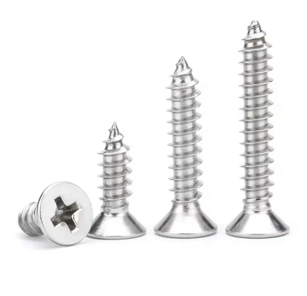 8-32 mm 5/16 Stainless Steel Flat Hex Socket Big Countersunk Head Phillips Self Tapping Screw Making Machine