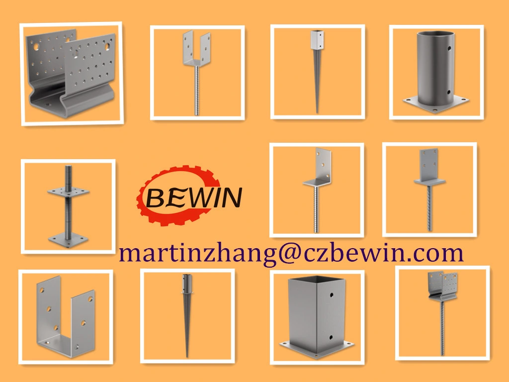 Screw in Post Anchor Galvanised Post Stirrups Wood Post Concrete Anchor