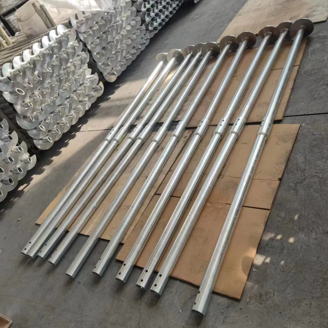 Galvanzied Steel Post Screw High Strength Metal Helical Anchor Pile