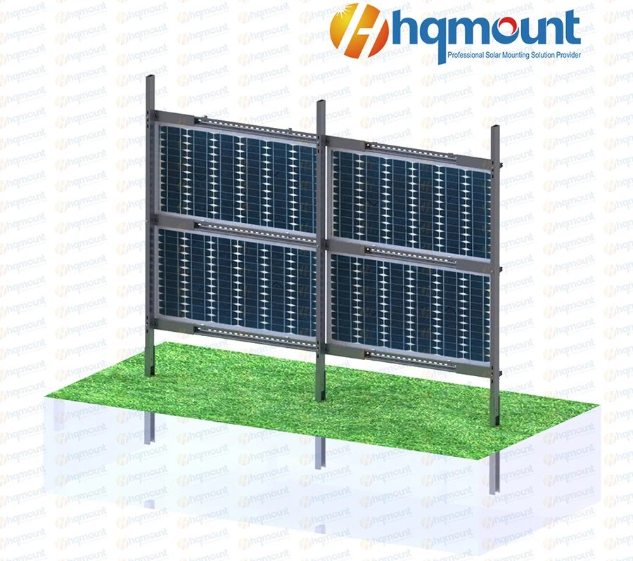 Wholesale Solar Ground Mounting Structure Mounted Rack System Vertical Solar Farm