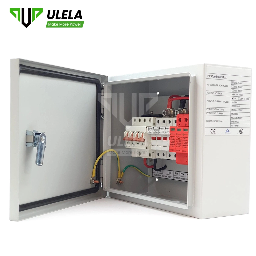 Ulela 6 String Solar Combiner Box Wholesaler DC Combiner Box 4string China PV Junction Combiner Box