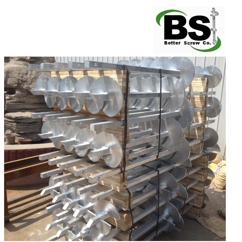 2&prime;&prime; Square Bar Shaft Helical Piles for House Foundation Systems