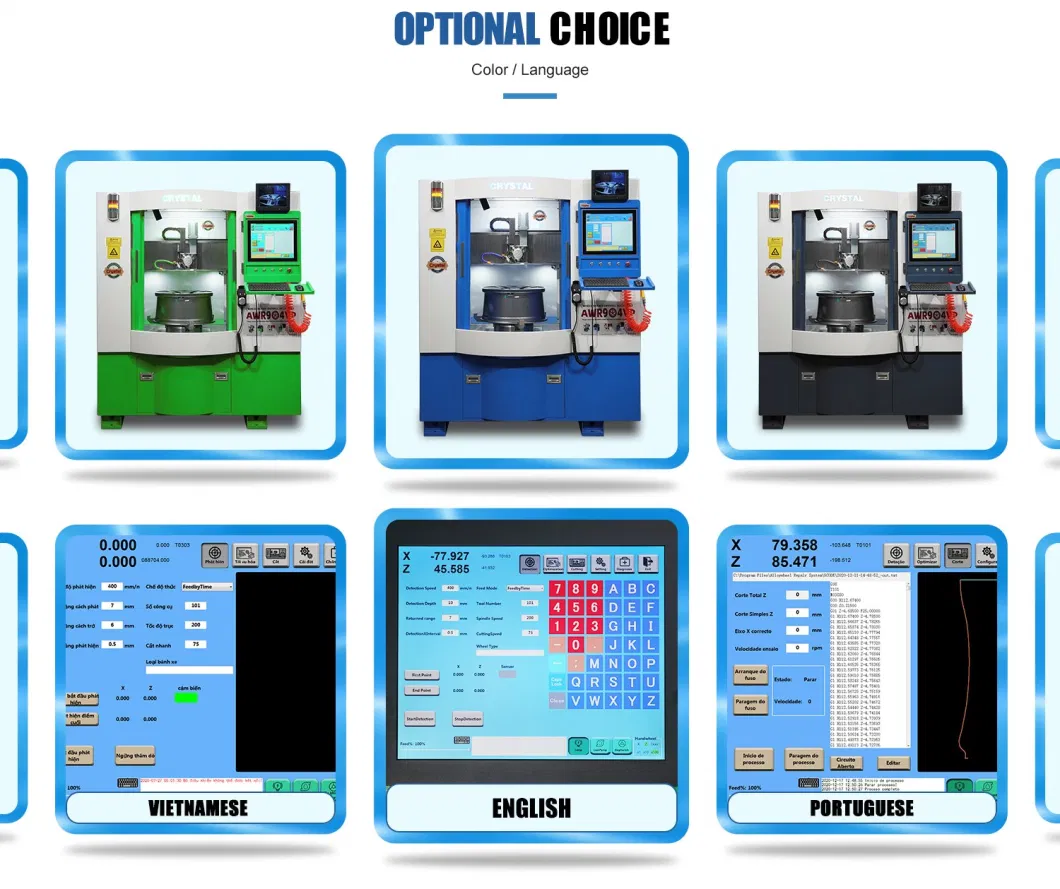 Wheel Repair Machine Awr904vp CNC Lathe for Alloy Wheel