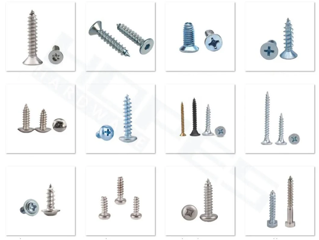 Screw M1.2 M1.4 M1.7 M2 M2.3 M2.6 M3 M3.5 M4 M4.2 M5 M6 Phillips Pan Round Head Self Tapping Screw