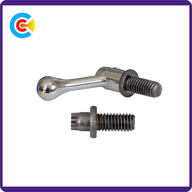 DIN/ANSI/BS/JIS Carbon-Steel/Stainless-Steel Hand Twist Non-Standard Customized Anti-Loose Screw for Building