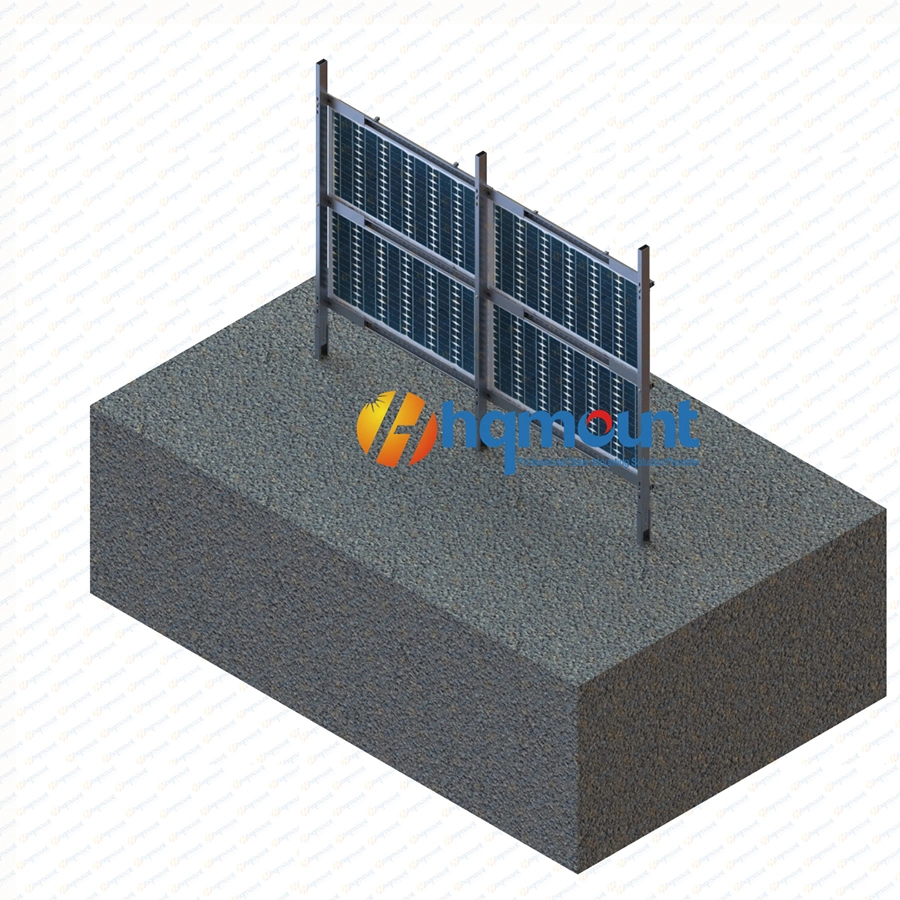 Wholesale Solar Ground Mounting Structure Mounted Rack System Vertical Solar Farm