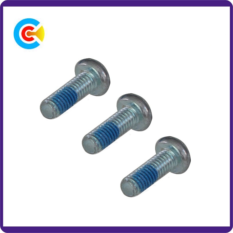 GB/DIN/JIS/ANSI Carbon-Steel/Stainless-Steel Hexagon Flat Head Dispensing Anti-Loose Screws for Bridge