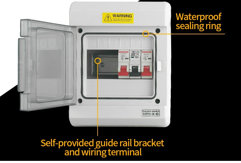 IP65 Power Distribution Switch Box Terminal PV Solar Energy System PVC Electrical Junction Box