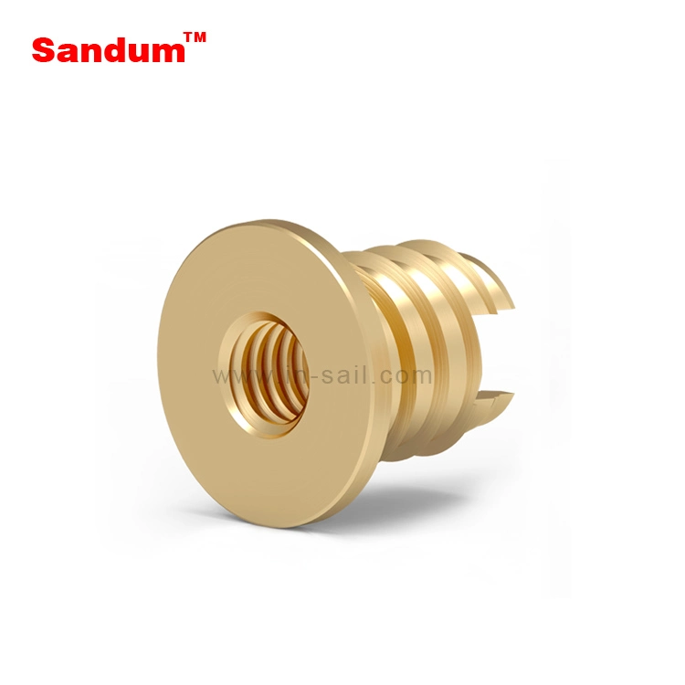 Self Tapping Knurled Insert Brass Flange Nuts