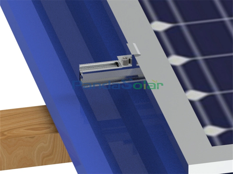 Easy Install End Clamp Universal Aluminum Solar PV Mount Anodized Fixed Solar Panel Frame Inter Clamp End Clamp Manufacturer