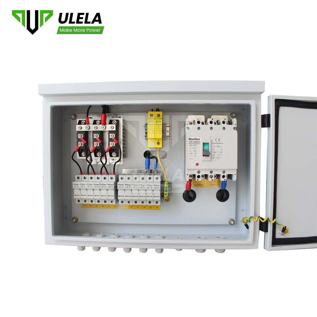 Ulela 6 String Solar Combiner Box Wholesaler DC Combiner Box 4string China PV Junction Combiner Box