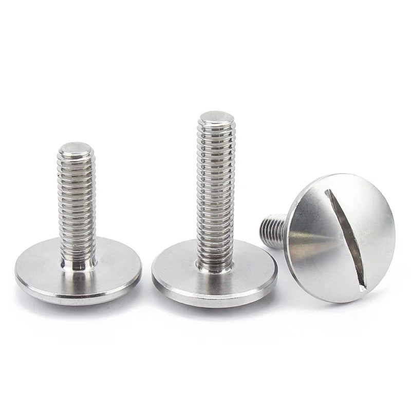 DIN92 18-8 Stainless Steel Slotted Large Cylinder Head Screws Slotted Large Flat Head Bolts M2-M10