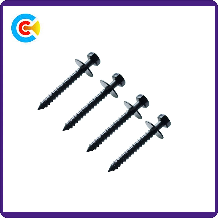 Carbon Steel/4.8/8.8/10.9 Inch Hexagon Head Self Tapping Screws with Washer