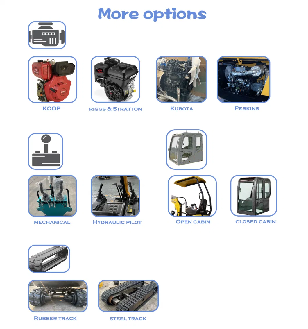 Xv17 CE EPA Micro Digger Excavator Hydraulic Full Set Spare Parts Warranty Small Excavator Ex-Factory Price