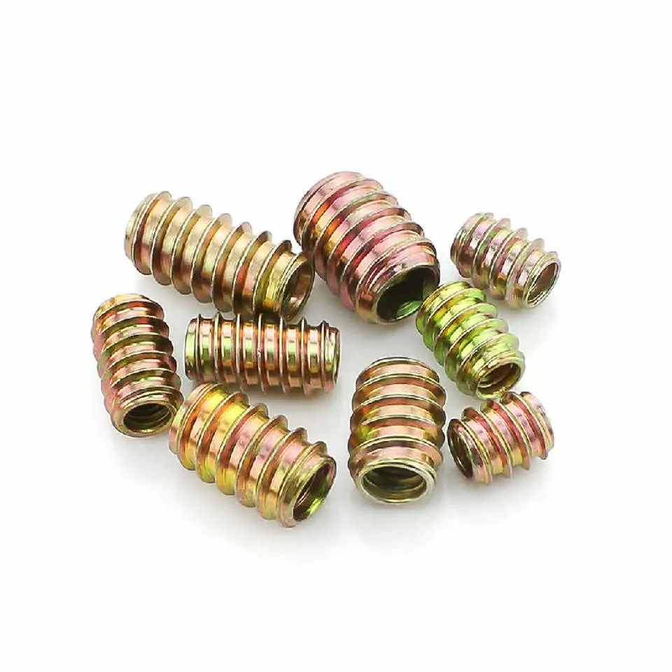 Brass Flange Slotted Self-Tapping Threaded Insert Nut