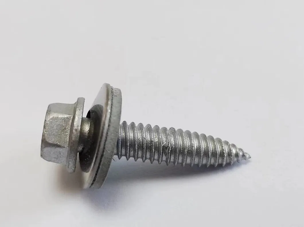 Solar Mounting Structure Self Tapping Screw Bimetal Stainless Steel Metal Hex Head Composite Self Tapping Screws