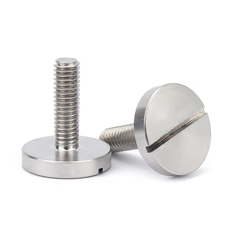 DIN92 18-8 Stainless Steel Slotted Large Cylinder Head Screws Slotted Large Flat Head Bolts M2-M10