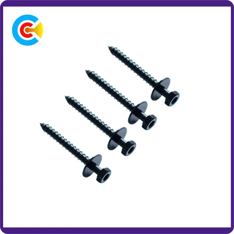 Carbon Steel/4.8/8.8/10.9 Inch Hexagon Head Self Tapping Screws with Washer