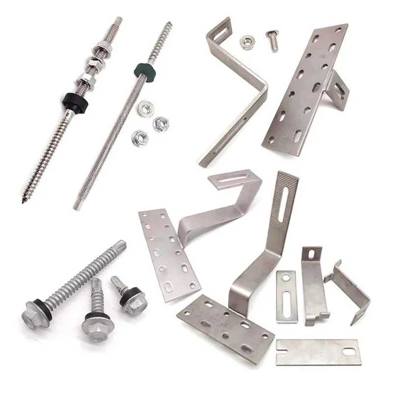 High Quality Stainless Steel Solar Panel Mounting Brackets Tile Solar Roof Hook for Most Common Tile Roof Types