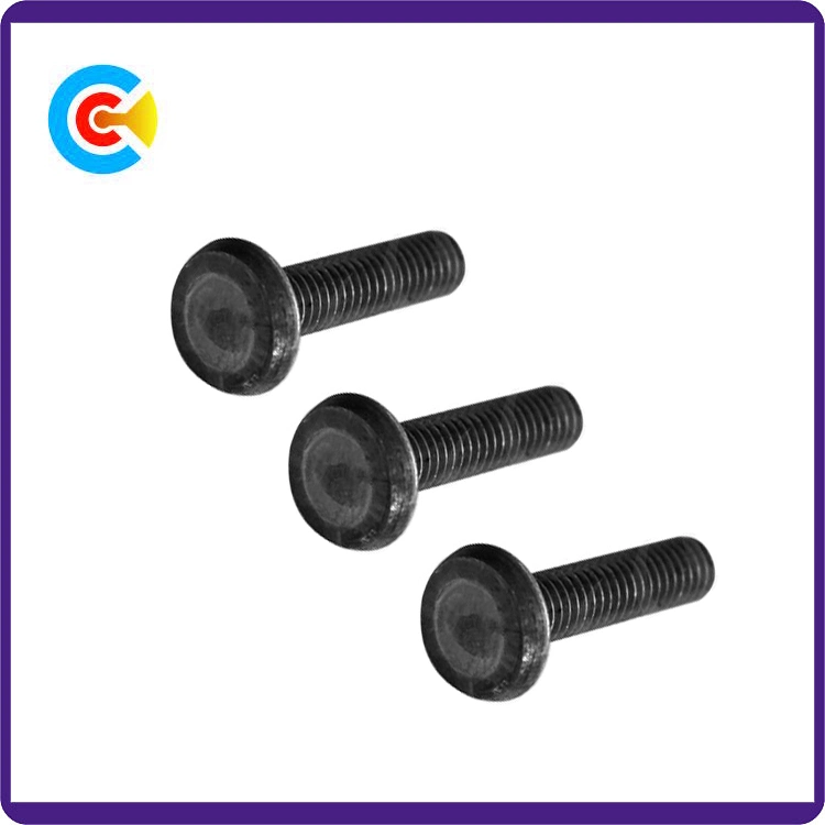 DIN/ANSI/BS/JIS Carbon-Steel/Stainless-Steel Hand Twist Flat Round Three Welding Screws for Bridge