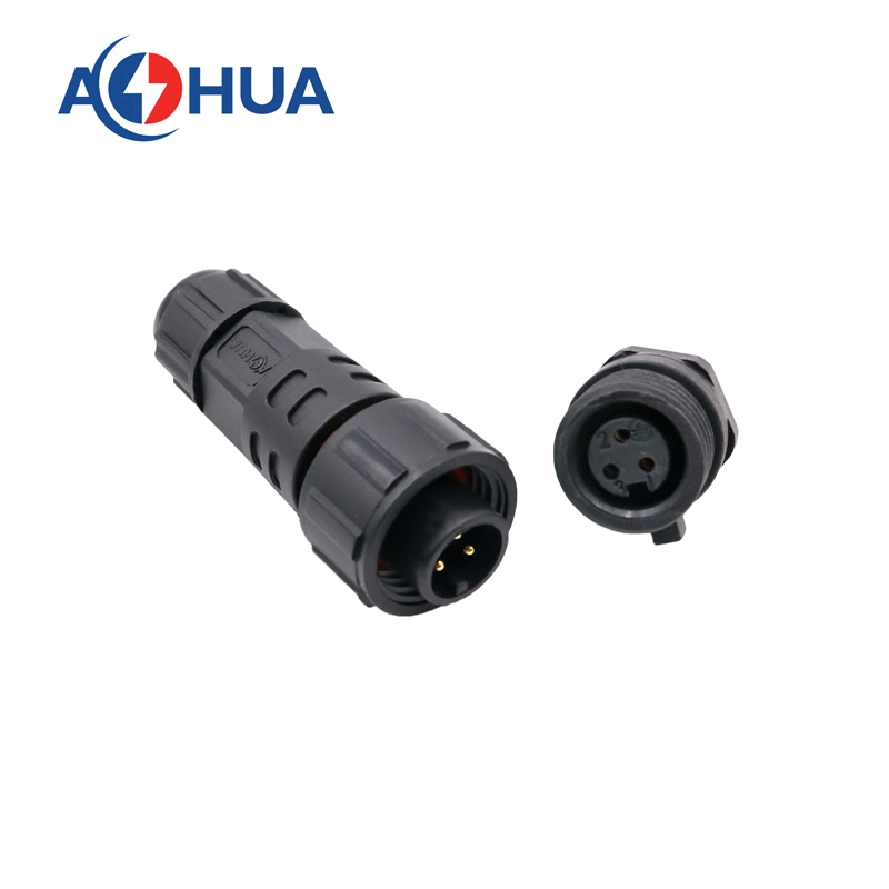 OEM Waterproof IP68 Thread Connector 2 3 4 5 Pin M16 Electric Male Female Solar LED Light Lamp Power Extension Cable