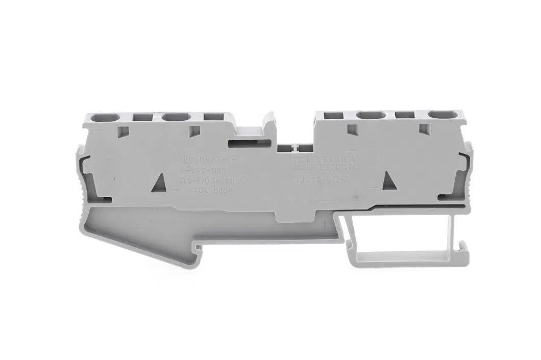 4mm2 Cage Spring Terminal Block 2-in-2-out Wago Terminal Block Jut3-4/2-2