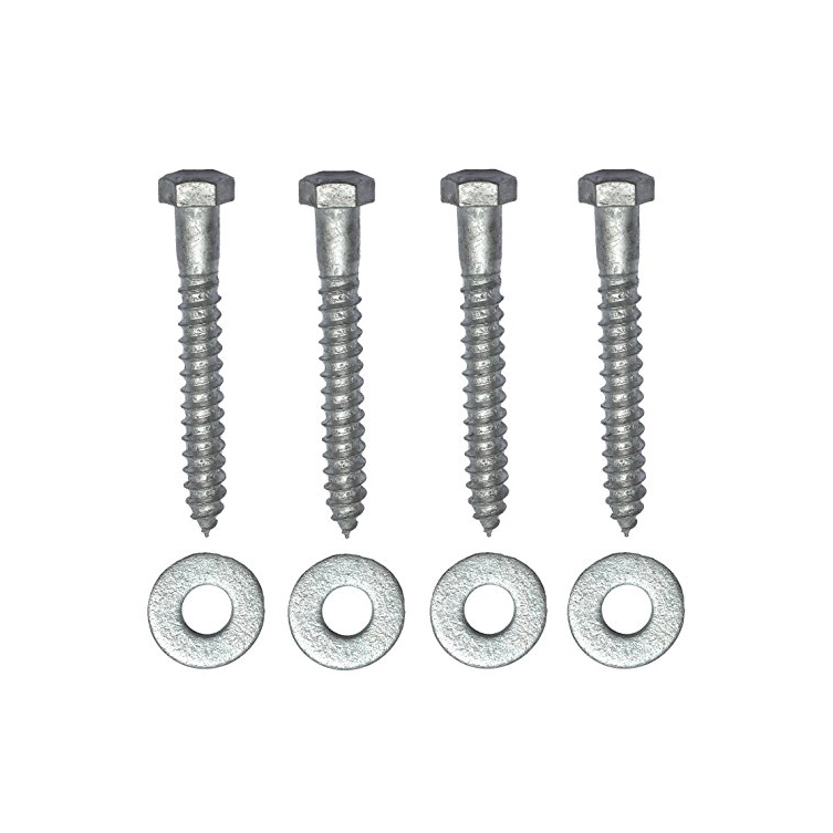 China Custom DIN571 White Zinc Plated Galvanized Hex Head Self Tapping Tornillos PARA Madera Wood Screw