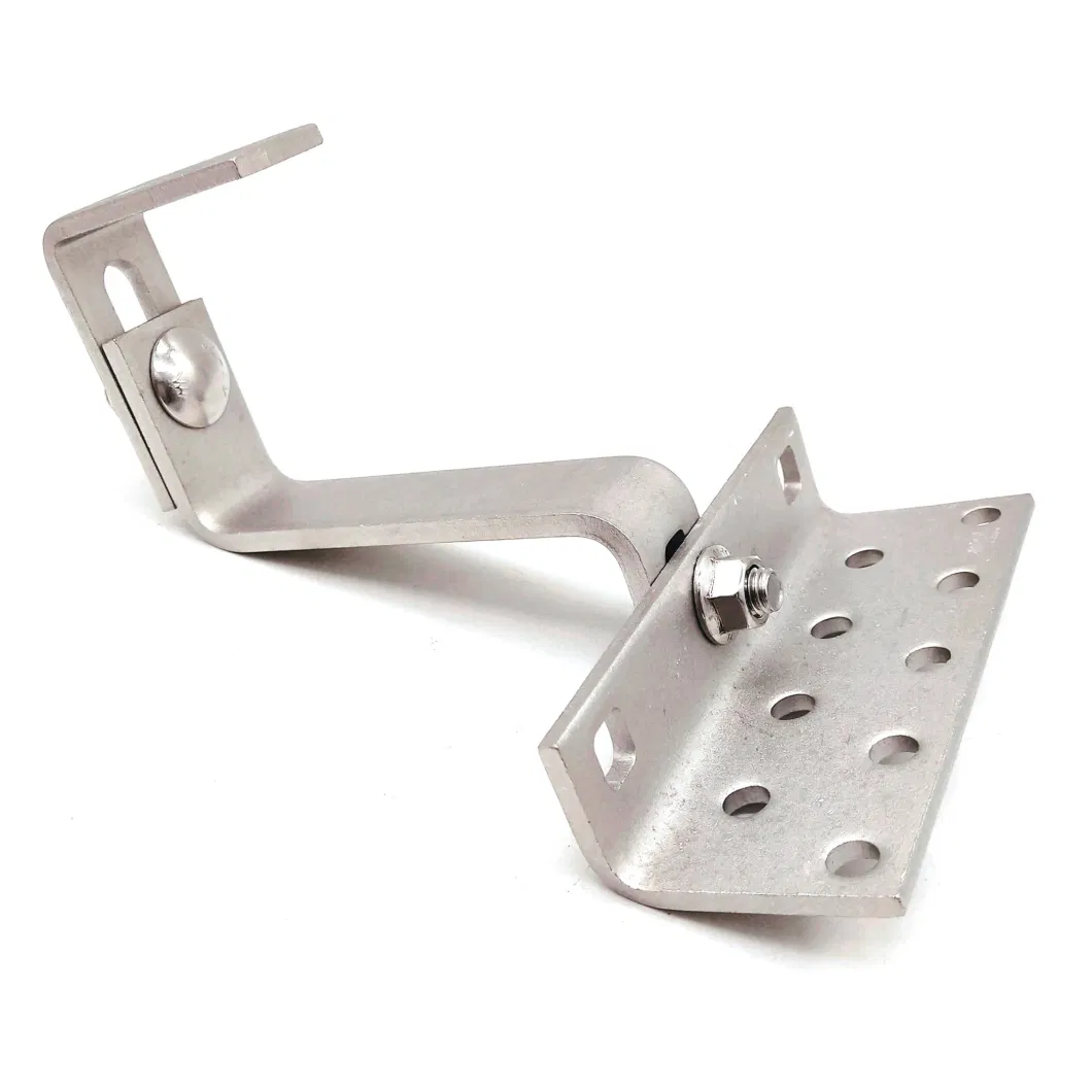 SS304 Ss430 Stainless Steel Solar Mounting System Brackets Roof Hook