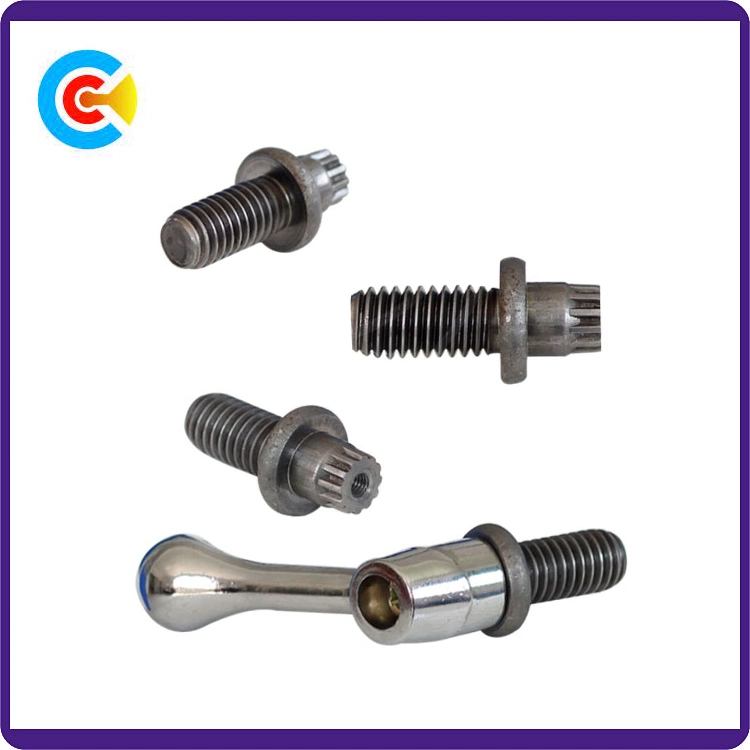 DIN/ANSI/BS/JIS Carbon-Steel/Stainless-Steel Hand Twist Non-Standard Customized Anti-Loose Screw for Building