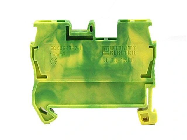 1.5mm2 Cage Spring Earth Terminal Block Wago Terminal Block Jut3-1.5PE