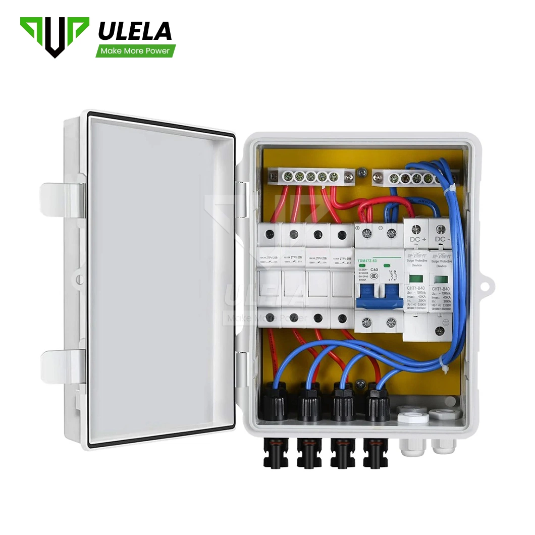 Ulela 6 String Solar Combiner Box Wholesaler DC Combiner Box 4string China PV Junction Combiner Box