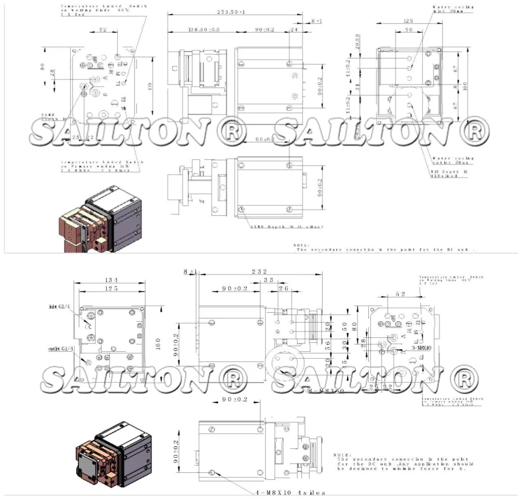 Welding Clamp Transformer for Welding Machine Produce Depend on Customers&prime; Requirement