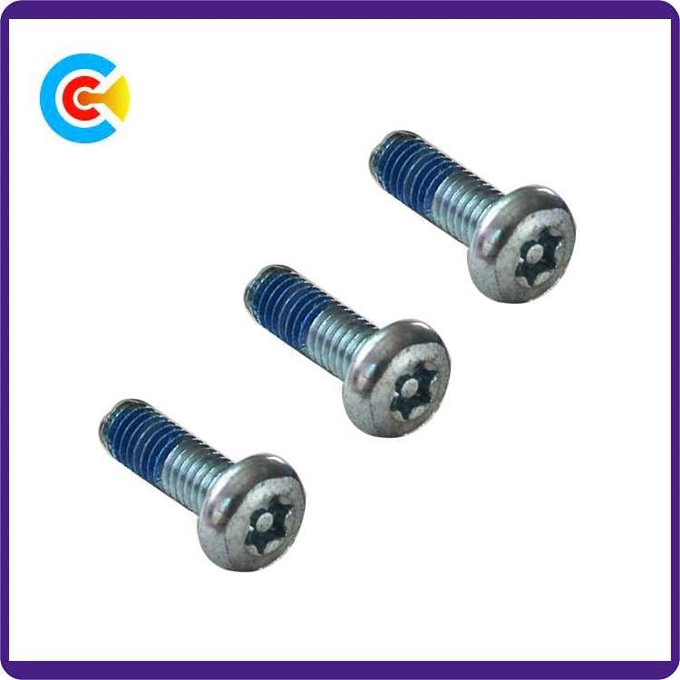 GB/DIN/JIS/ANSI Carbon-Steel/Stainless-Steel Hexagon Flat Head Dispensing Anti-Loose Screws for Bridge