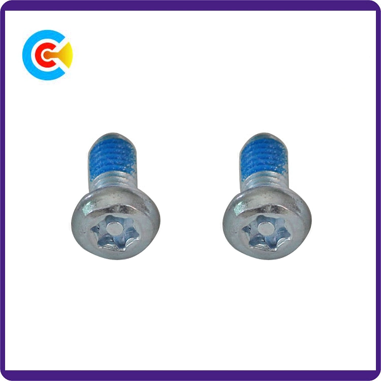 GB/DIN/JIS/ANSI Carbon-Steel/Stainless-Steel Hexagon Flat Head Dispensing Anti-Loose Screws for Bridge