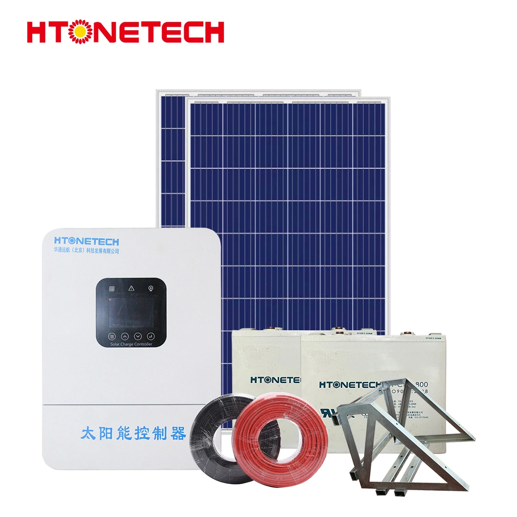 Htonetech 5kw off Grid Solar Power System Complete Kit Manufacturing China 10kw 15kw 20kw 66kw Solar Energy System for Camper Van