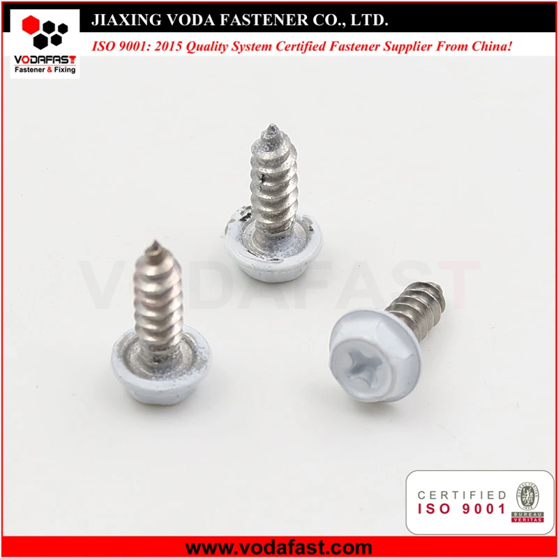 Vodafast Hex Head Self Tapping Screw White Painted