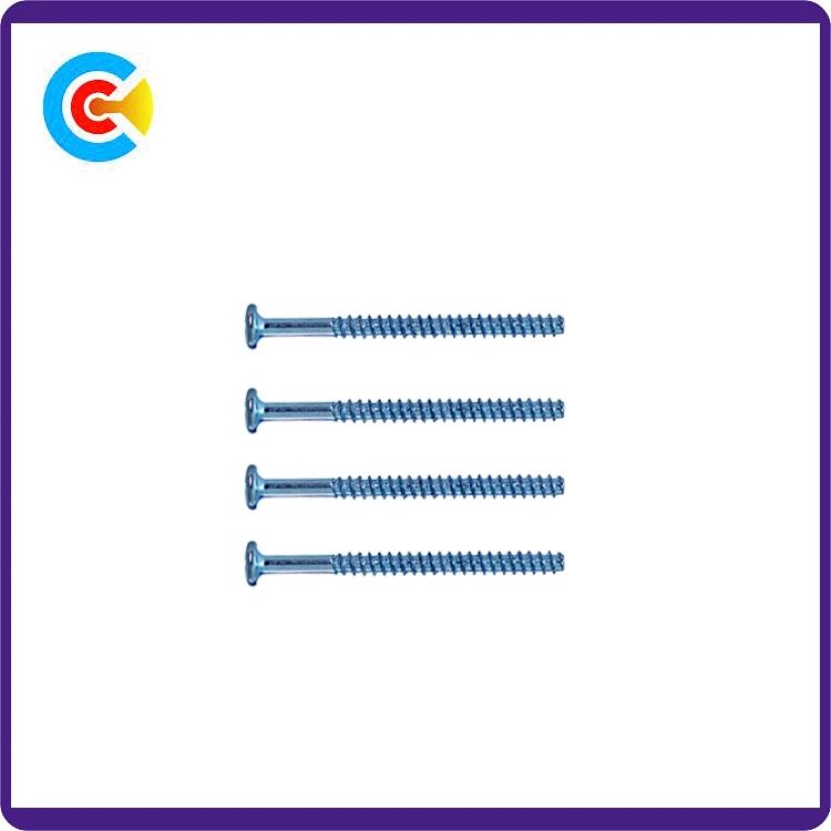 Steel/4.8/8.8/10.9 Flat Tail Shrink Bar Phillips/Cross Pan Head Self-Tapping Screw