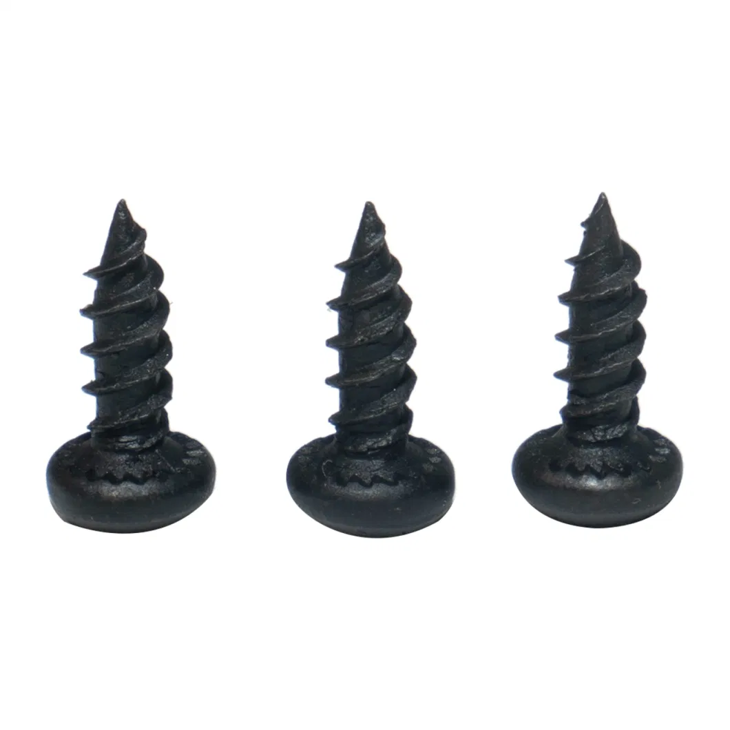 M3.5X9.5mm Fixing Light Steels Keel Phillips Drive Black Phosphated Grey Phosphated Zinc Plated Pan Framing Head Self Tapping Screw