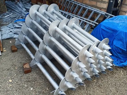 Galvanzied Steel Post Screw High Strength Metal Helical Anchor Pile