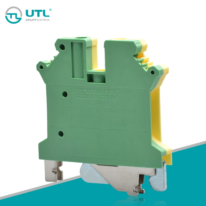 4mm2 Earth Terminal Two-in-Two-out Phoenix UK4 Feed-Through Terminal Block Jut1-4PE