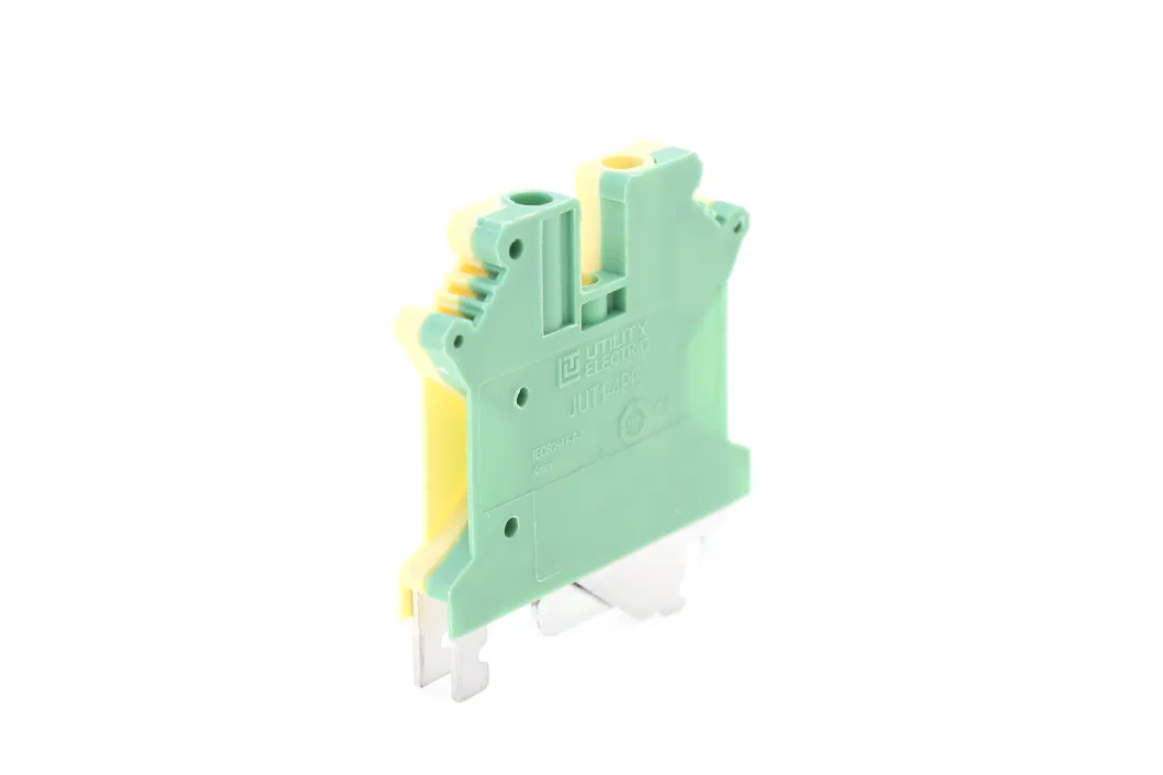 4mm2 Earth Terminal Two-in-Two-out Phoenix UK4 Feed-Through Terminal Block Jut1-4PE