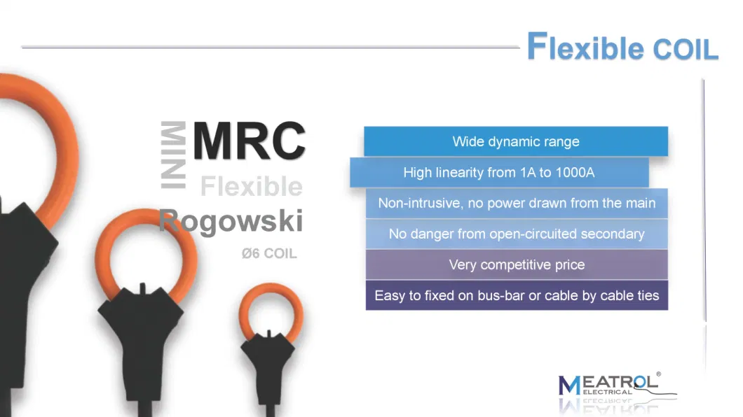 Rogowski Coil Current Sensor Mrc-36 Flexible Probe Current Clamp