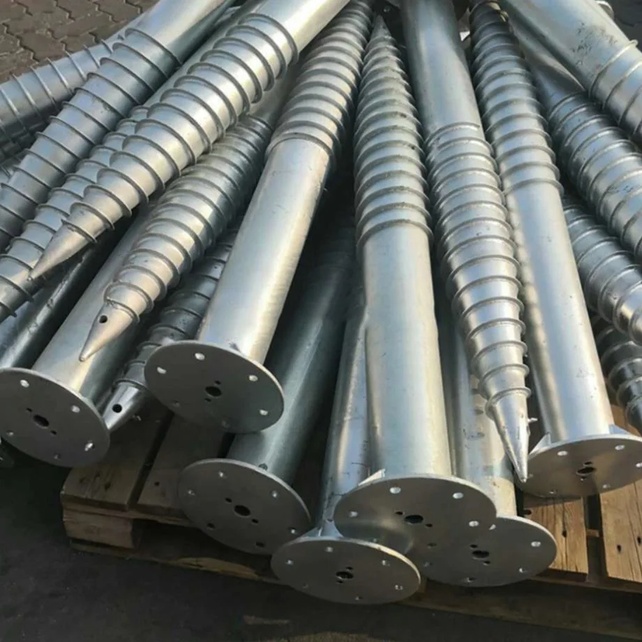 Tianjin Shengteng Solar Steel Mounting Structure Foundation Helical Ground Screw Pile Anchors