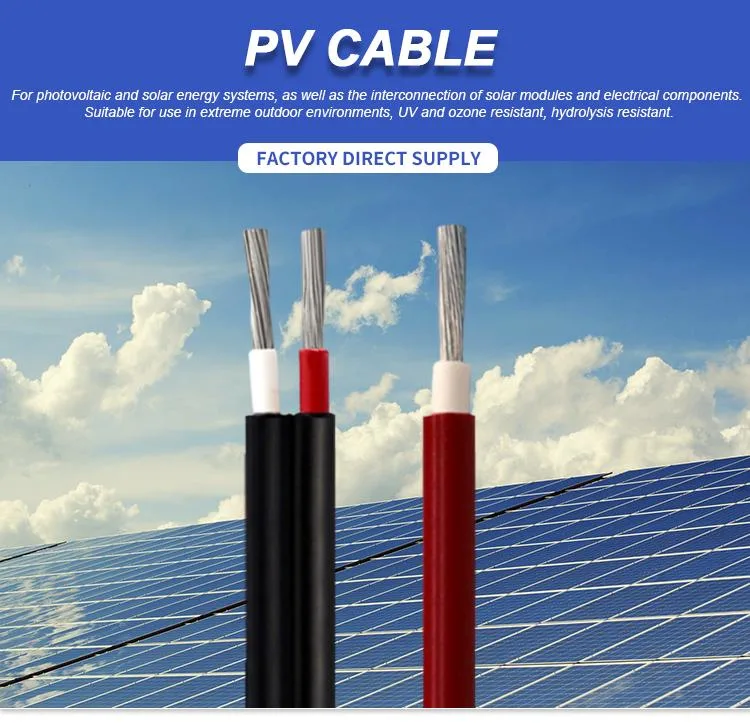 Factory Price TUV CE Certificate 4mm 6mm Tinned Copper Solar PV DC Cable with High Quality