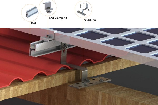 Aluminium Solar Hook Solar Mounting Solar Tile Roof Hook