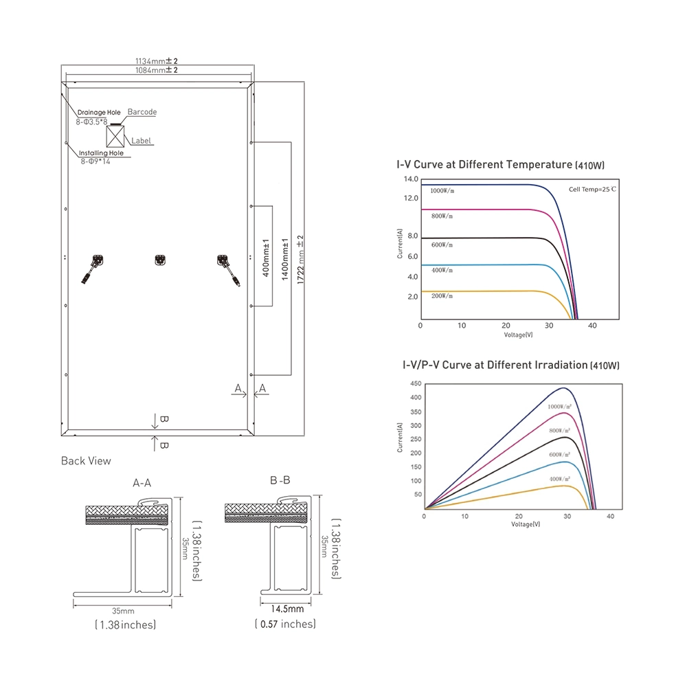 Topcon N-Type Tier 1 Mono Solar Cell Panels 565W 570W 575W 580W 585W 590W PV Solar Photovoltaic Panel System Installation Price for Home