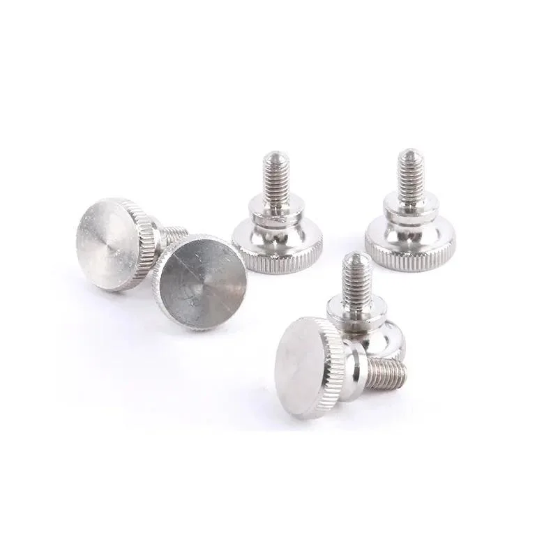 304 Stainless Steel High Head Knurled Screw GB834 Hand Screwed Large Head Step Knurled Bolt