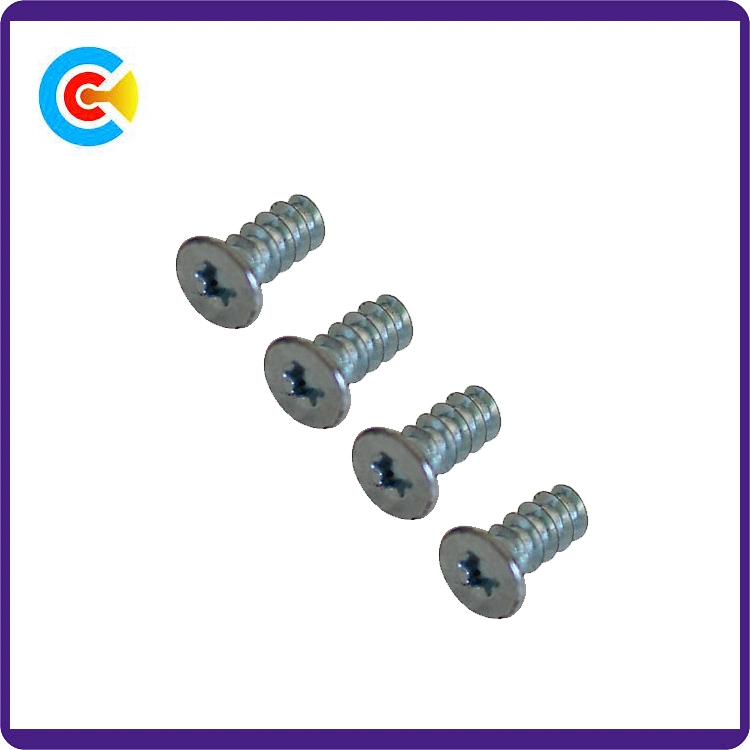 Carbon Steel4.8/8.8/10.9 Fastener Flower Countersunk Head Self-Tapping Screws for Kitchen/Cabinet/Furniture