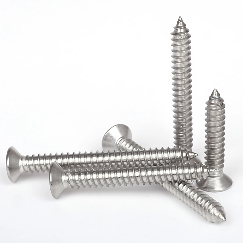 M5X16 Stainless Steel Screw 304 316L Cross Countersunk Head Self Tapping