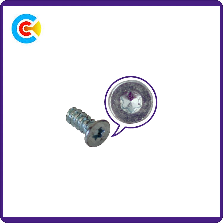 Carbon Steel4.8/8.8/10.9 Fastener Flower Countersunk Head Self-Tapping Screws for Kitchen/Cabinet/Furniture